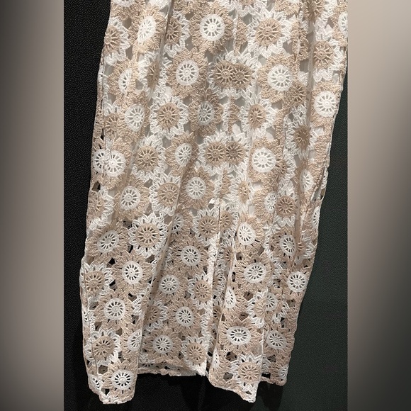 Sam Edelman two tone crochet mini dress size 14 - Picture 8 of 11